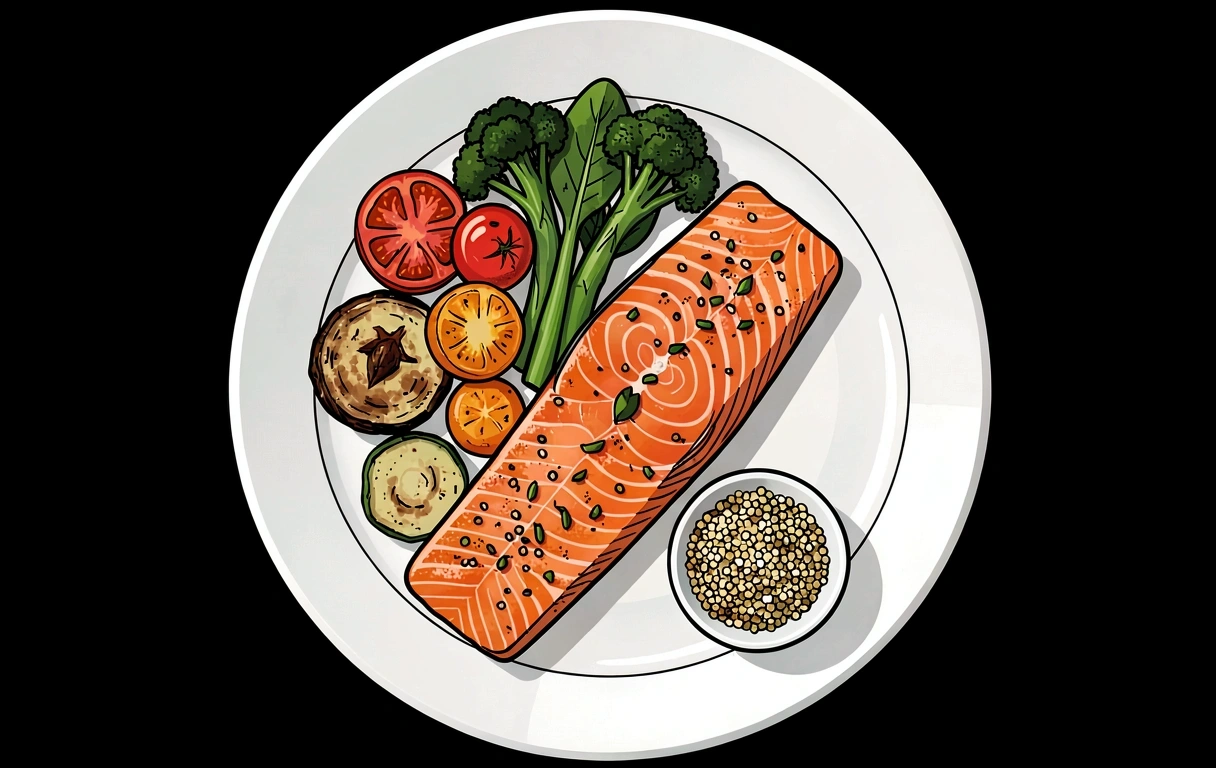 Prato Equilibrado de Salmão